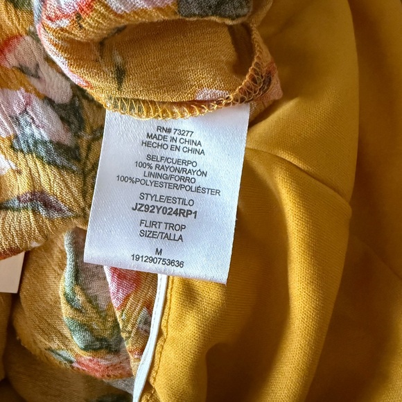 Candie's Yellow Floral Dress - Picture 6 of 7